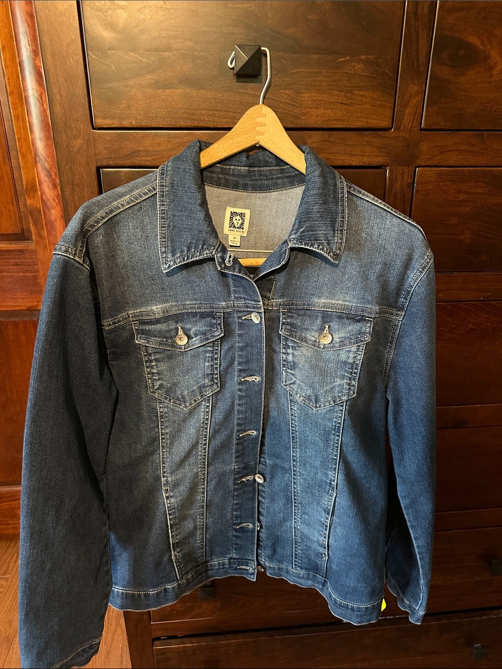Anne Klein Dark Blue Denim Jacket